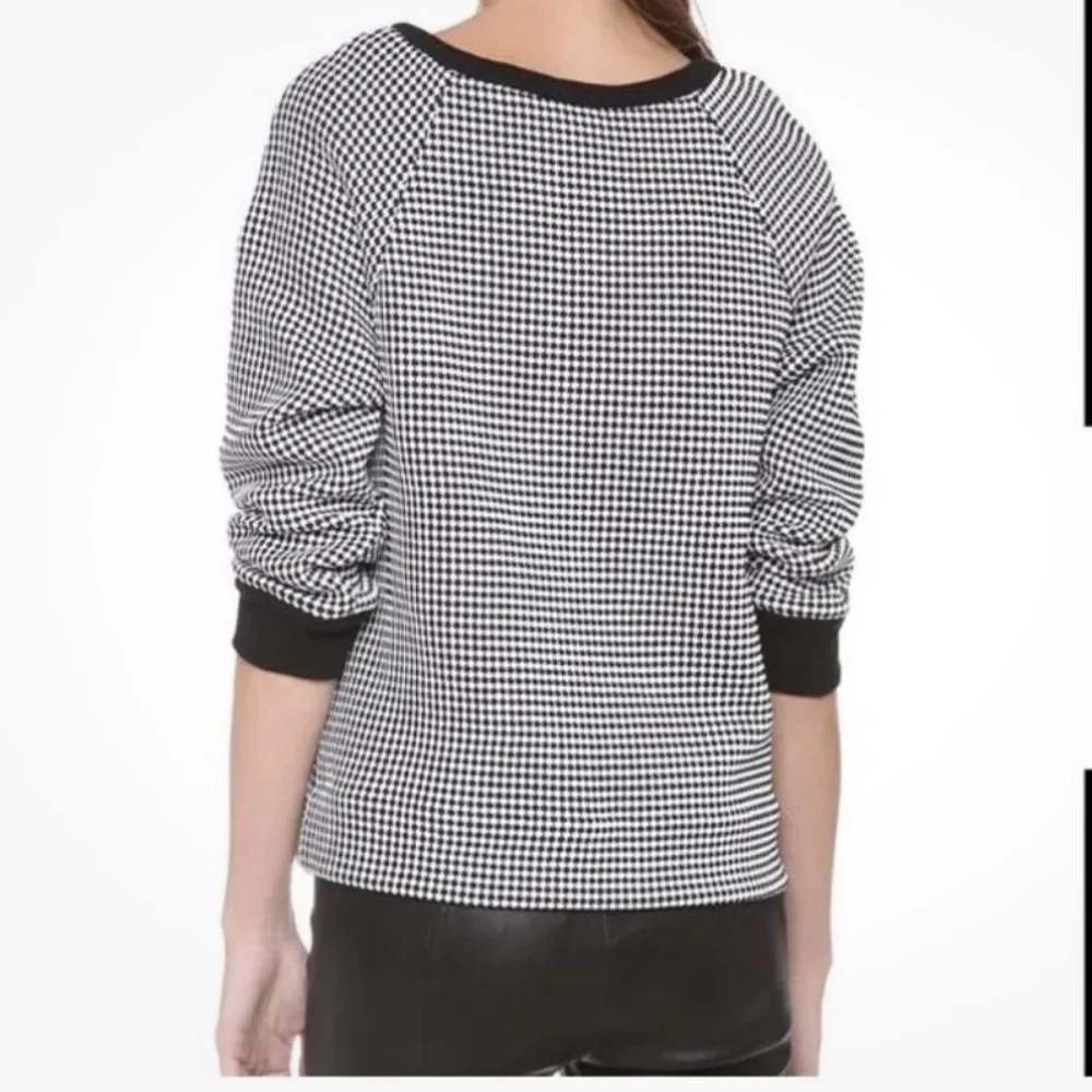 L’AGENCE Sweaters | L'agence Black & White Woven Knit Sweater Size XS - Picture 2 of 7